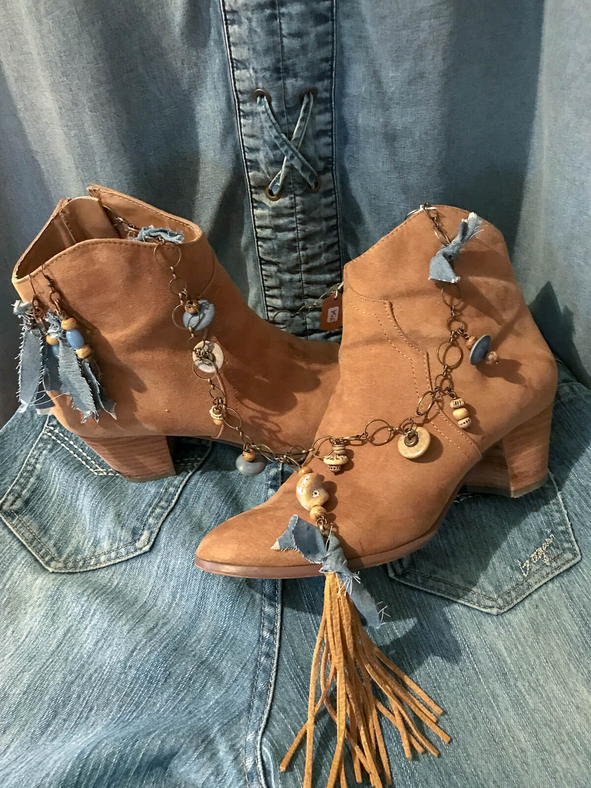 Laid Back Denim Dangle