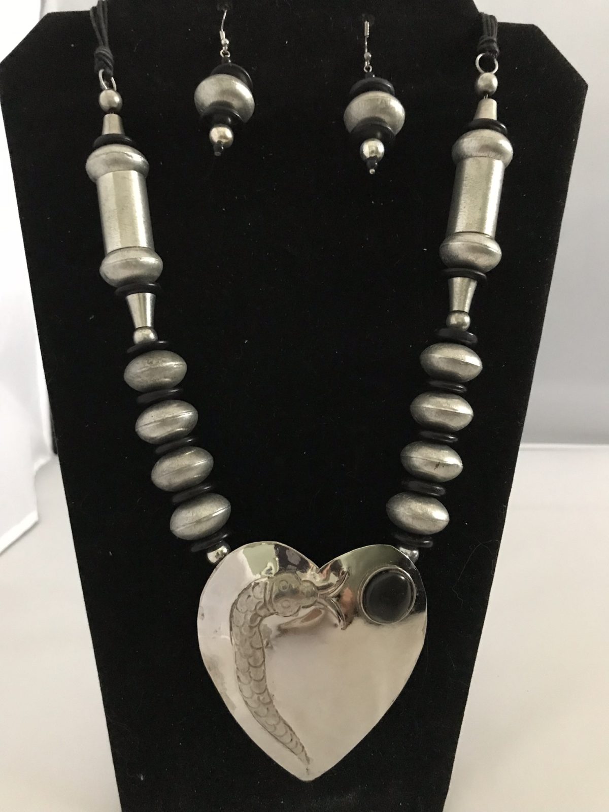 Serpentine in Silver