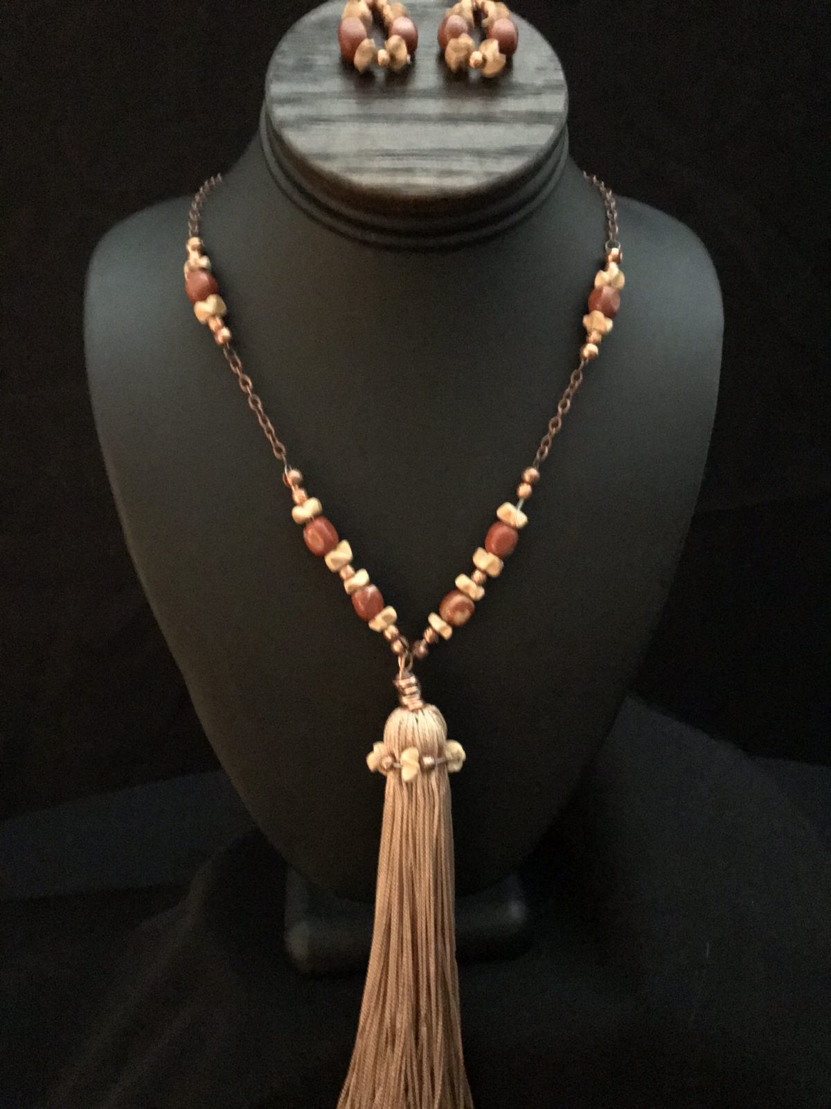 Norena Jasper Beads with Tassel
