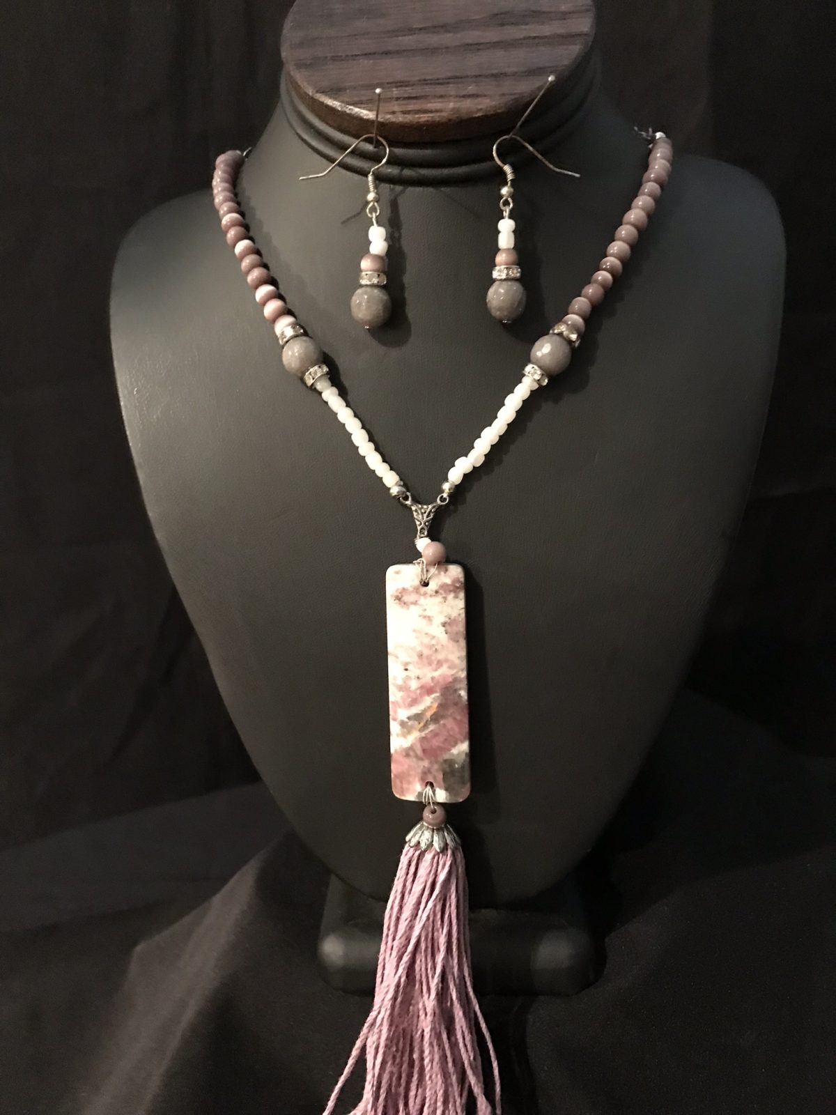 Pink Tourmaline with Tassel