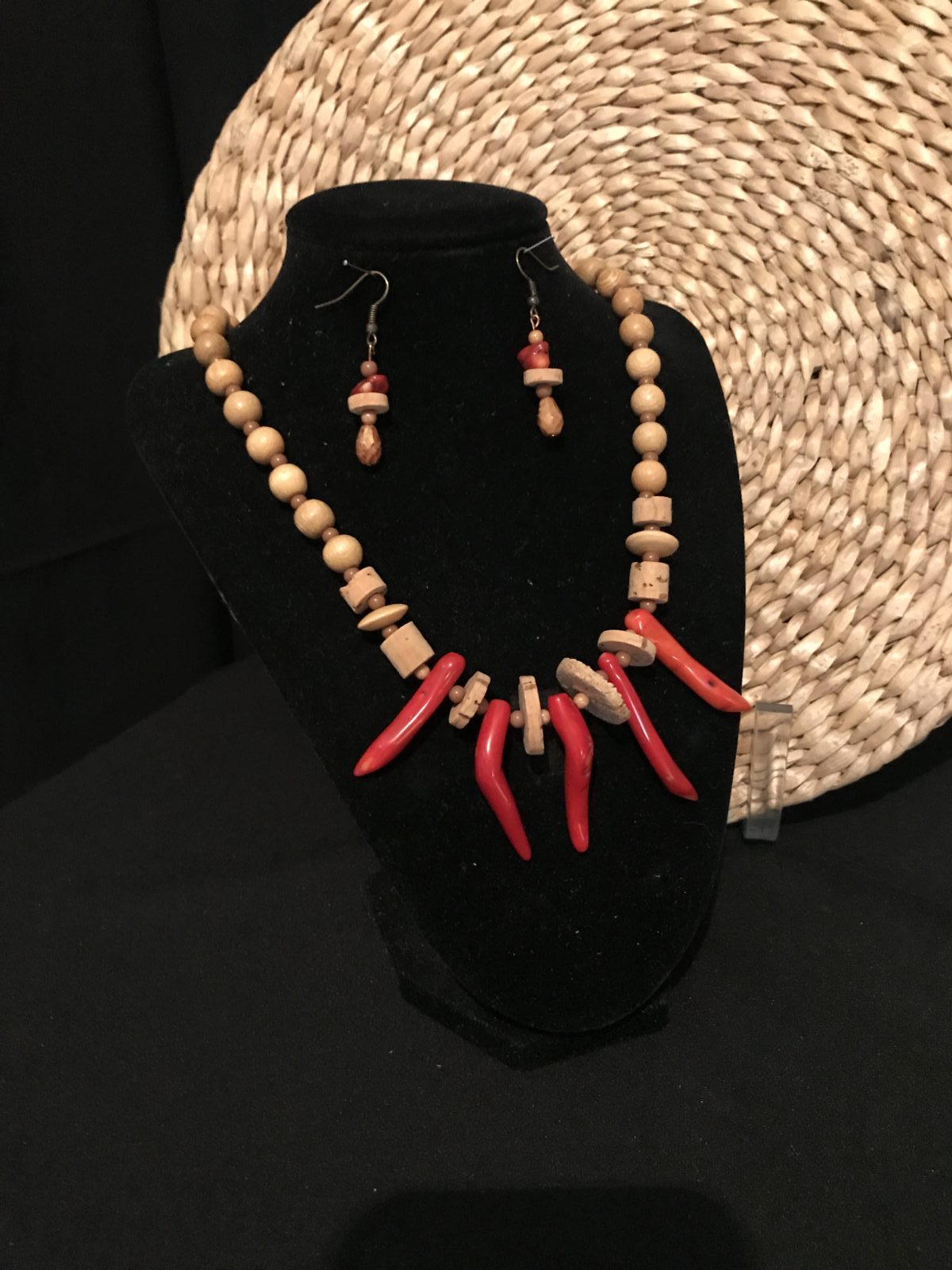 Cork Beads and Coral