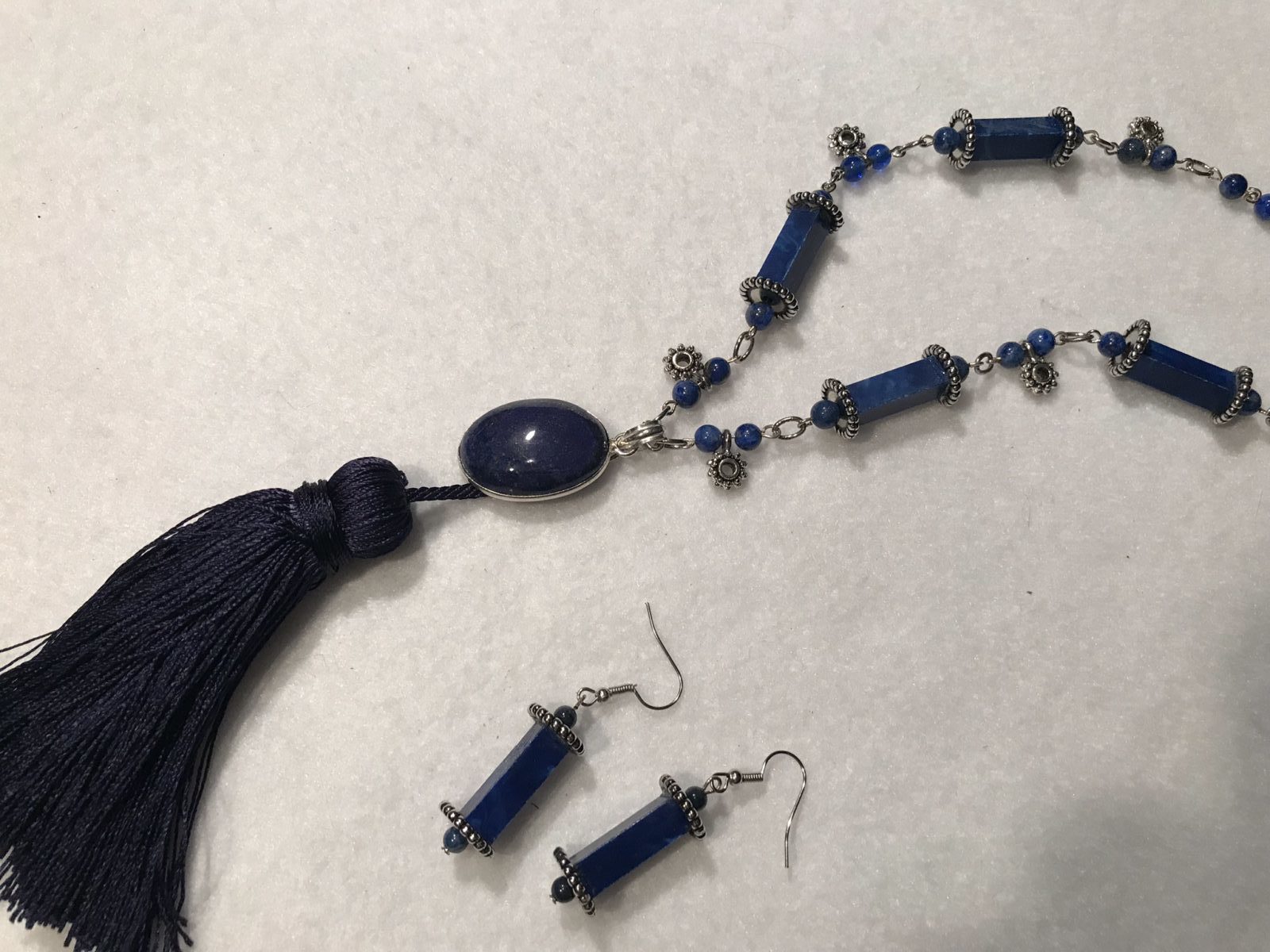 Blue Tasseled Lapis